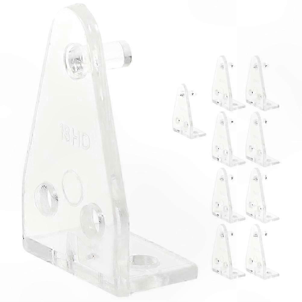 10 Pack Clear Bottom Rail Hold Down Clips for Blinds