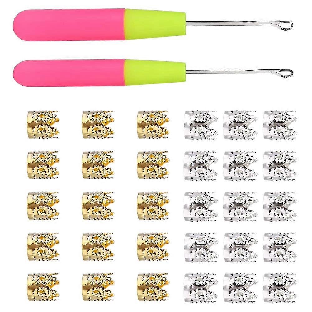 Dreadlocks Braid Needle Set for Hairdressing Containing 32Pcs Assorted Colors