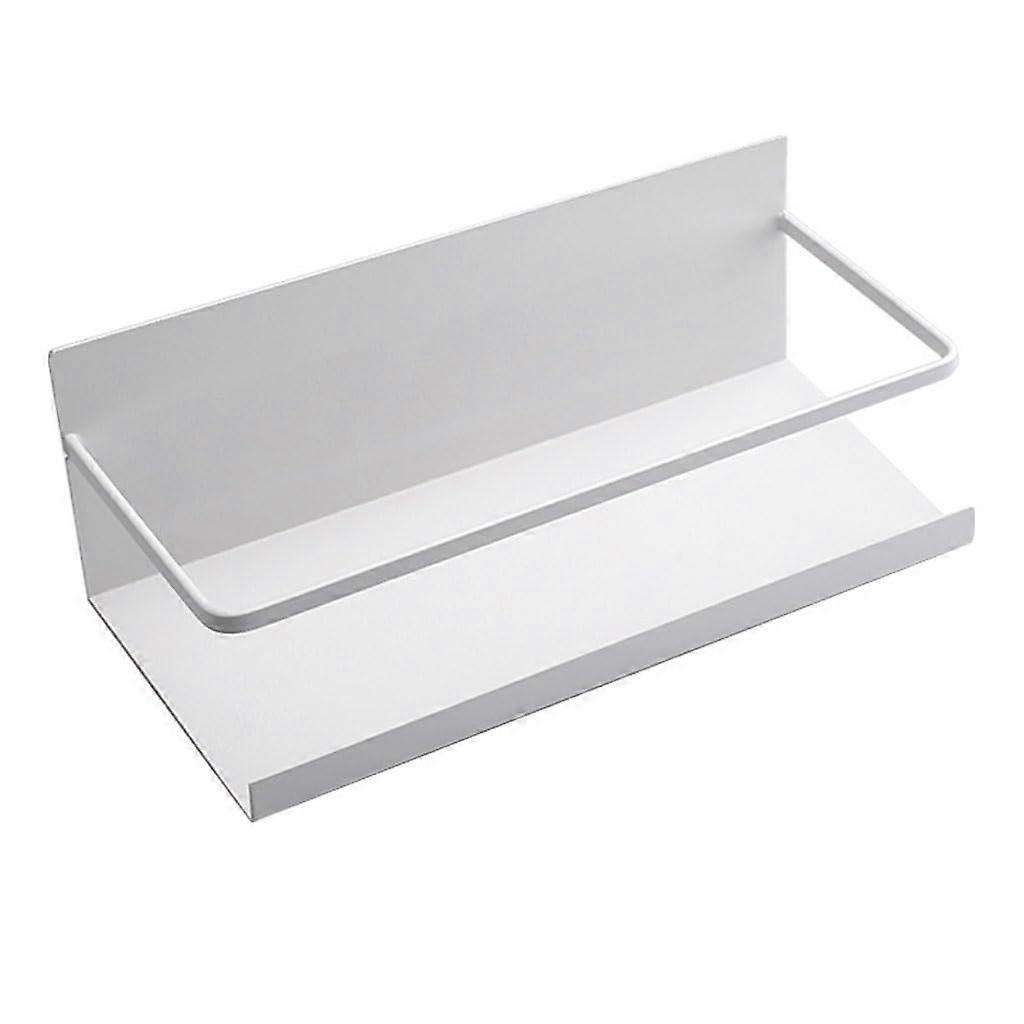 Magnetic Refrigerator Organizer Rack with Magnetic Wall Mount, MultiFunctional Kitchen Storage Shelf A