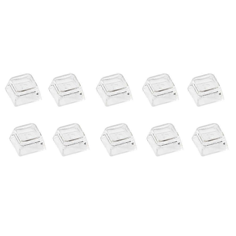 10pcs XDA Profile Transparent Keycaps for MX Mechanical Keyboards Blank PC Caps