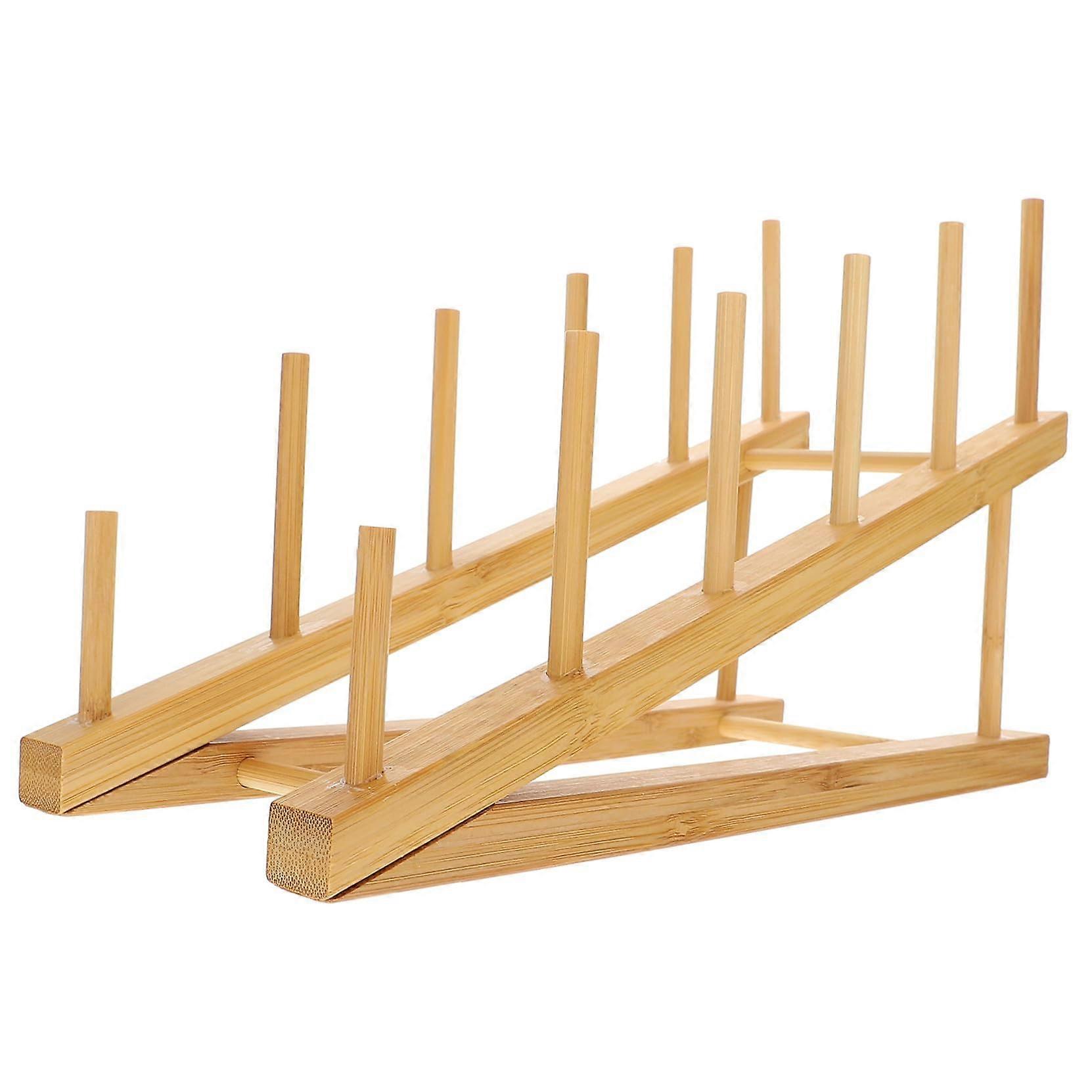 MultiFunctional Dish Drying Rack with Drain, Large Tiered Plate and Bowl Organizer for Kitchen