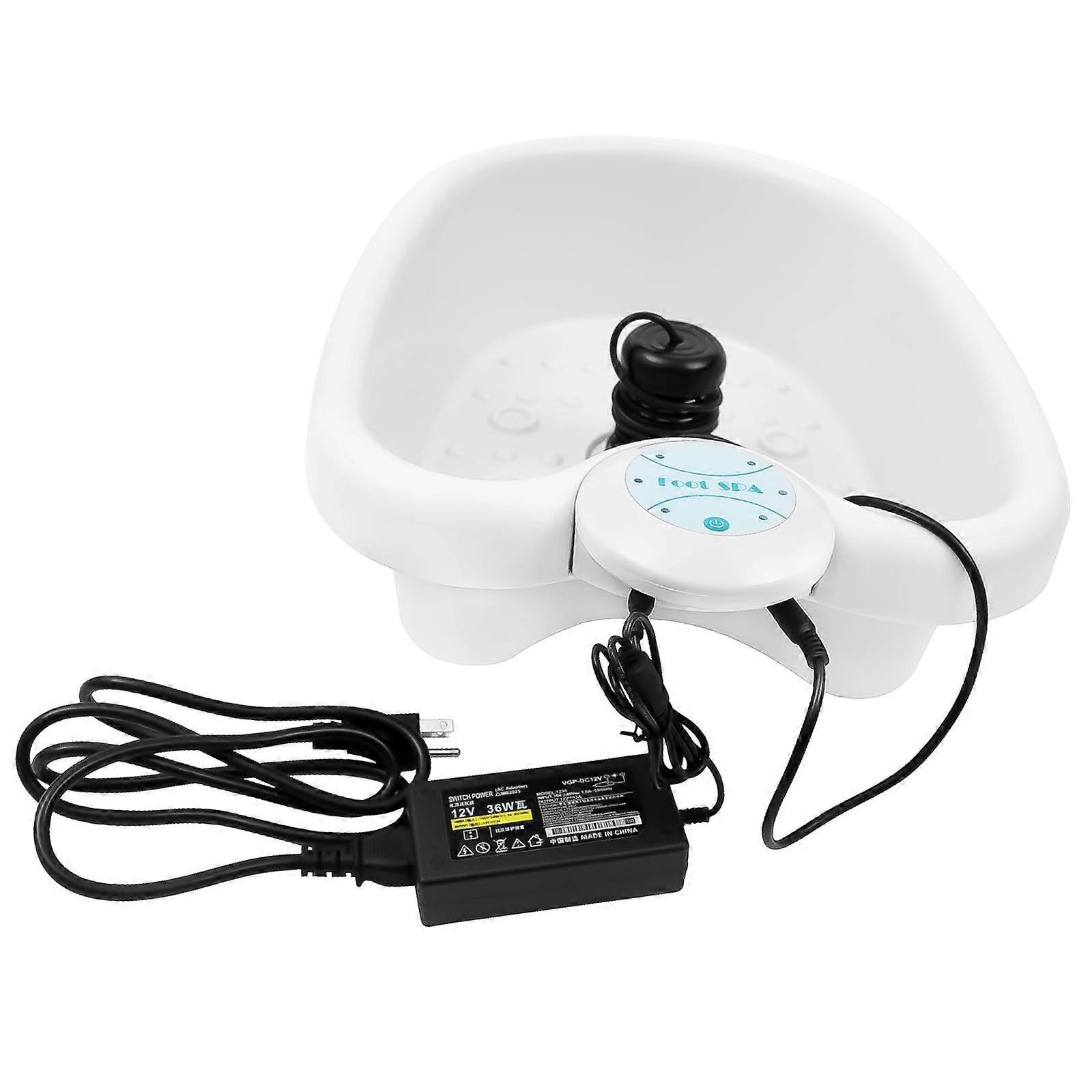 Ionic Foot Bath with Basin, Negative Ion Detox Therapy, 30Min Auto Cycle, Home Spa System