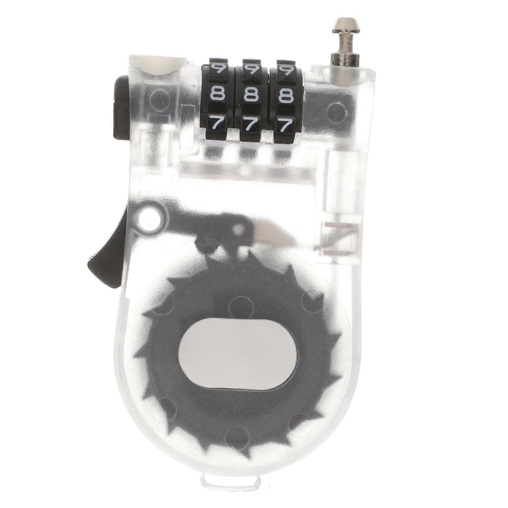 Snowboard Lock with Retractable Combination Cable for Bikes Helmets and Luggage Theft Protection