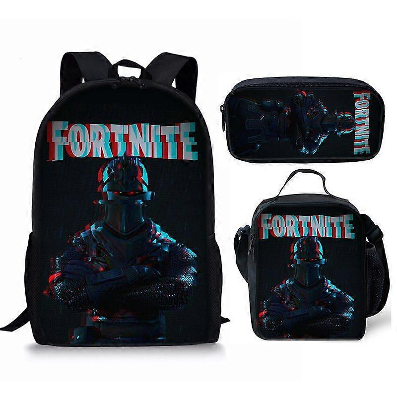 Fortnite Fortnite Backpack Large Capacity Three-piece Set Peripheral Backpack Student School Bag