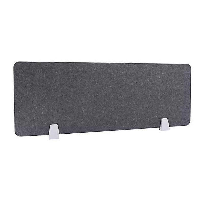 Desk Privacy Panel 100x30cm Grey Office Desk Divider with Clips for Classroom and Workspace