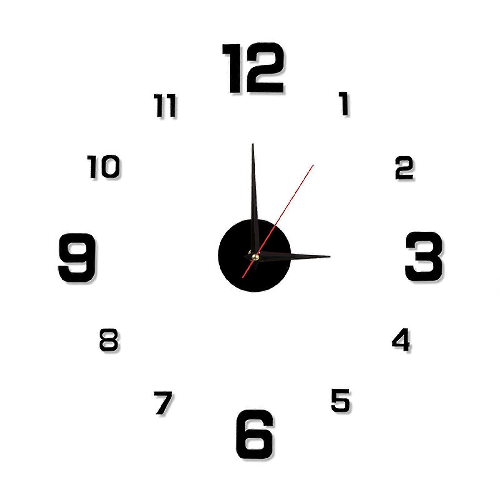 Nordic Silent Wall Clock Punch-Free Decorative Luminous Hanging Clock