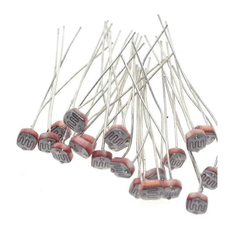 20PCS 5mm Light Dependent Resistor LDR Sensor Photoresistor for Arduino Light Detection
