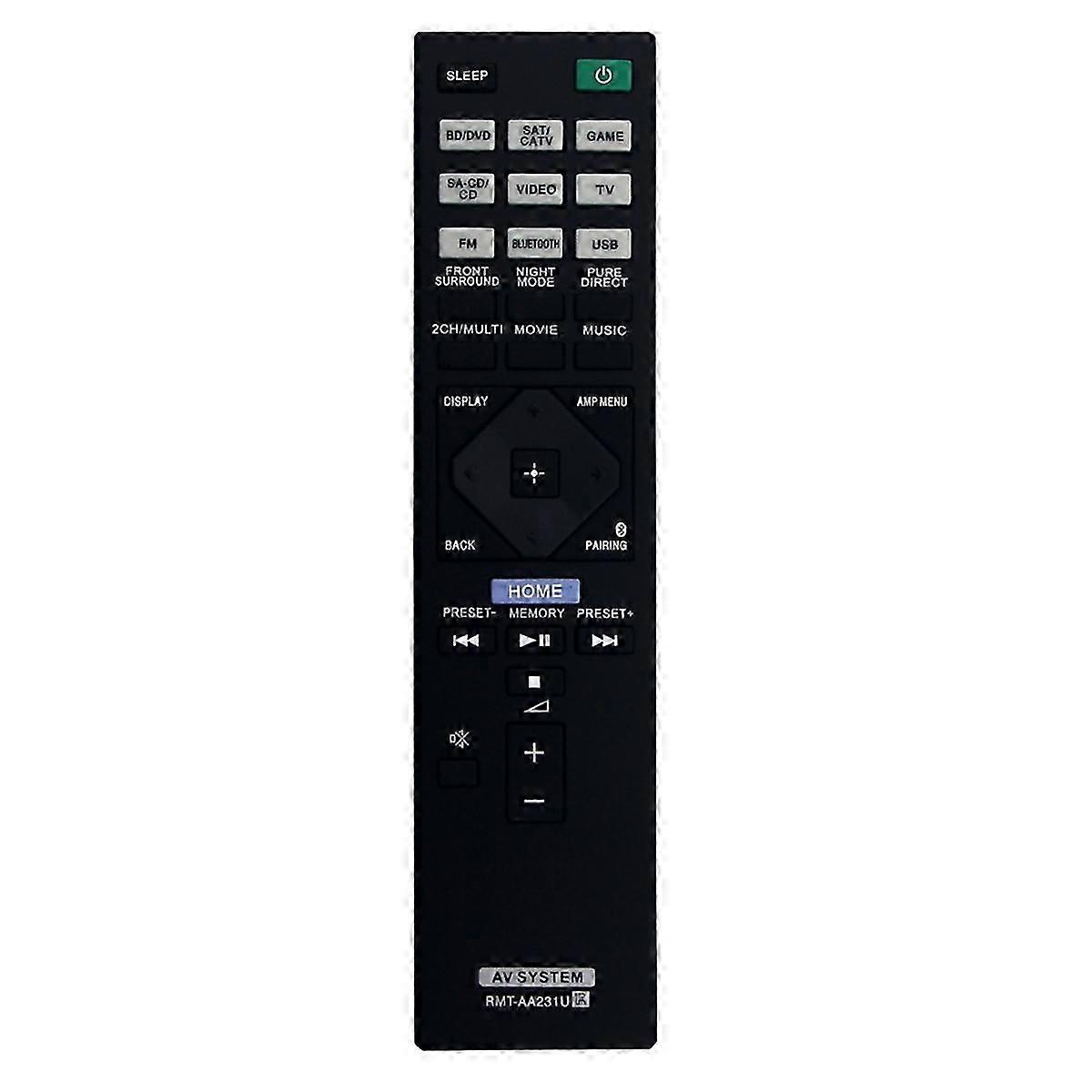 -AA231U Replacement Remote Control compatible for AV Receiver STR-DH770