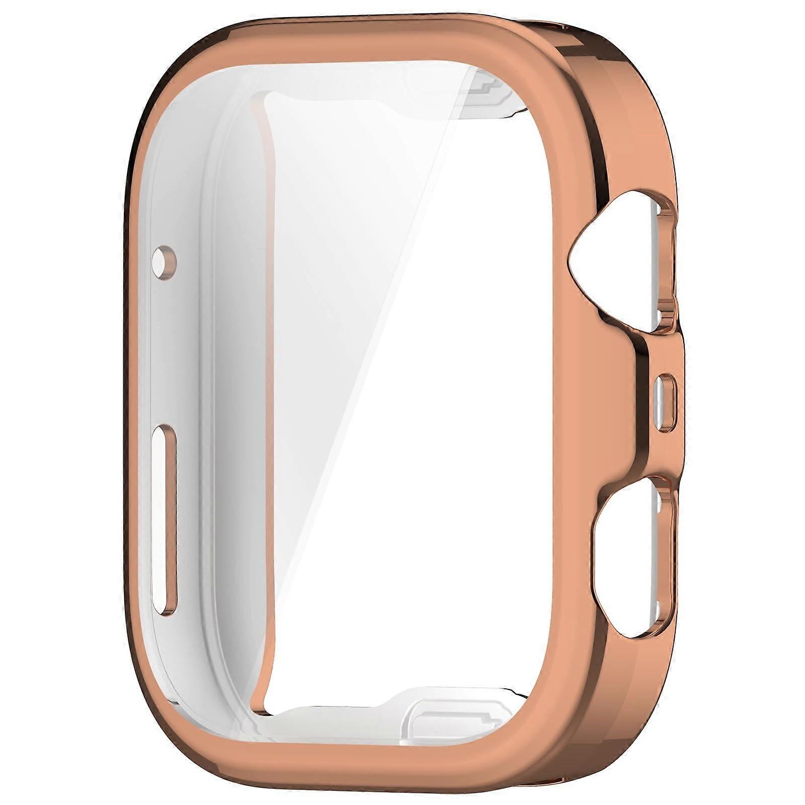 Watch Case Cover Rose Gold for Fit 4, Scratchproof Full Coverage Shockproof Protector