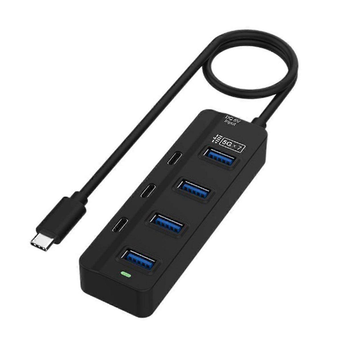 USB 3.0 Adapter Multi-Function Splitter Adapter Computer Laptop Docking Station Plug and Play 7 in