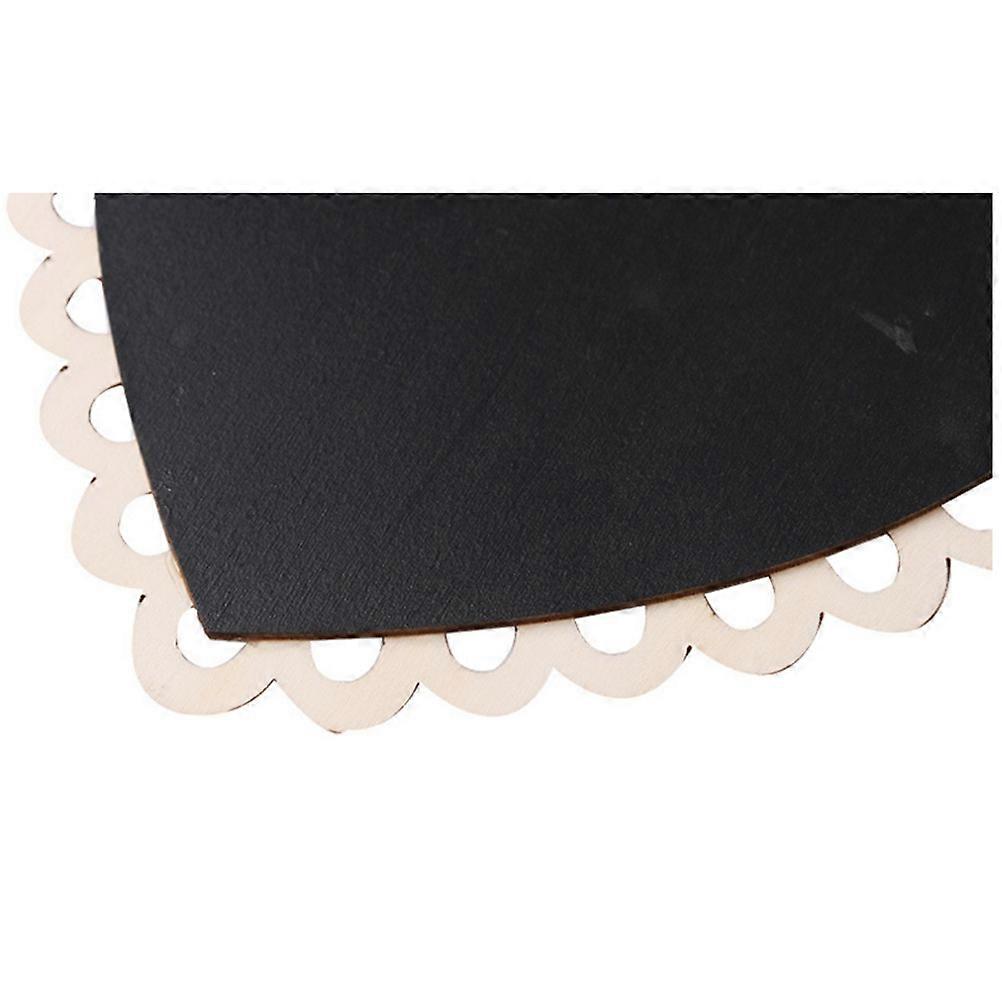 Mini Blackboards Heart Shaped for Leaving Message Hanging Sign