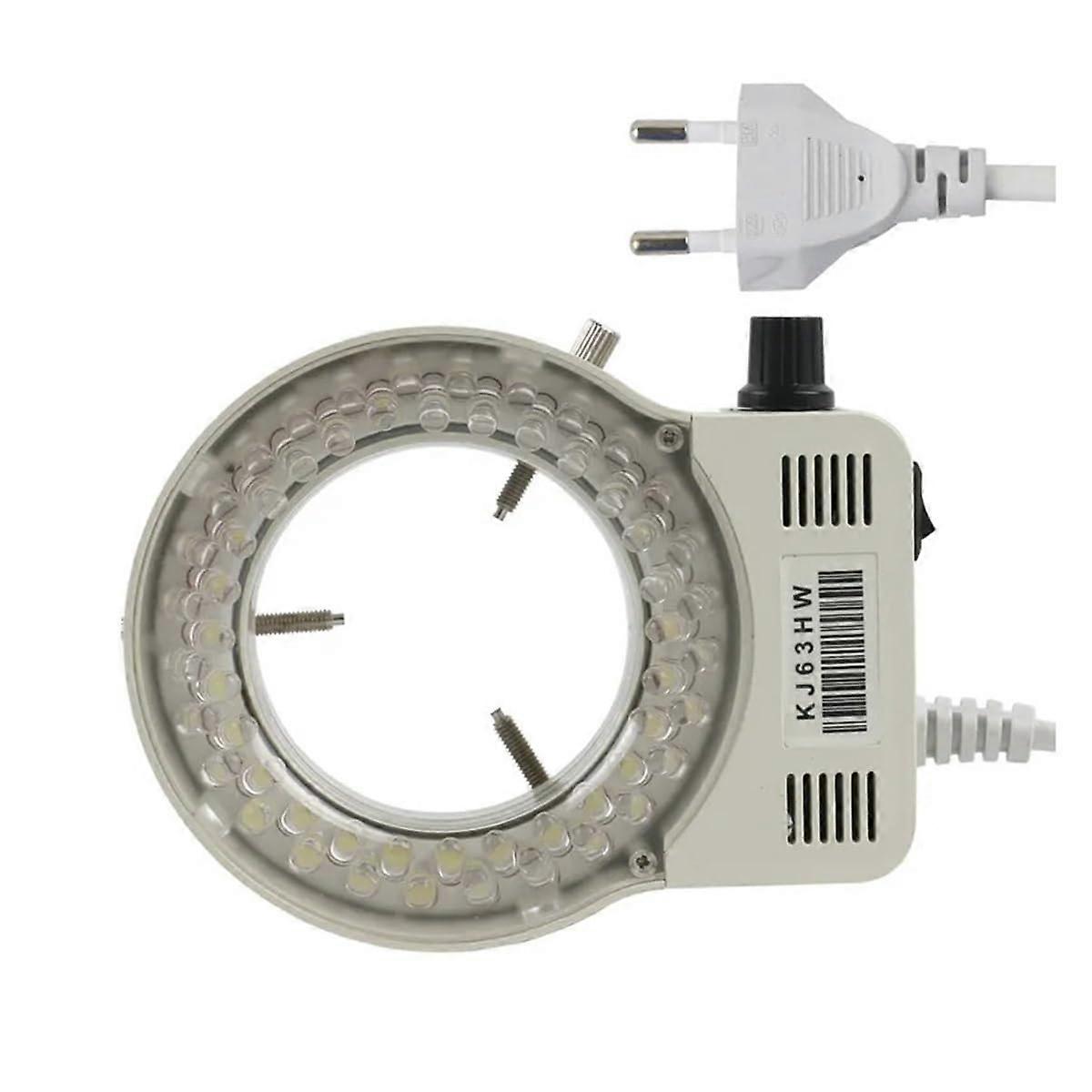 56 LED Adjustable Microscope Ring Light with Dimmer for Trinocular Stereo and Video