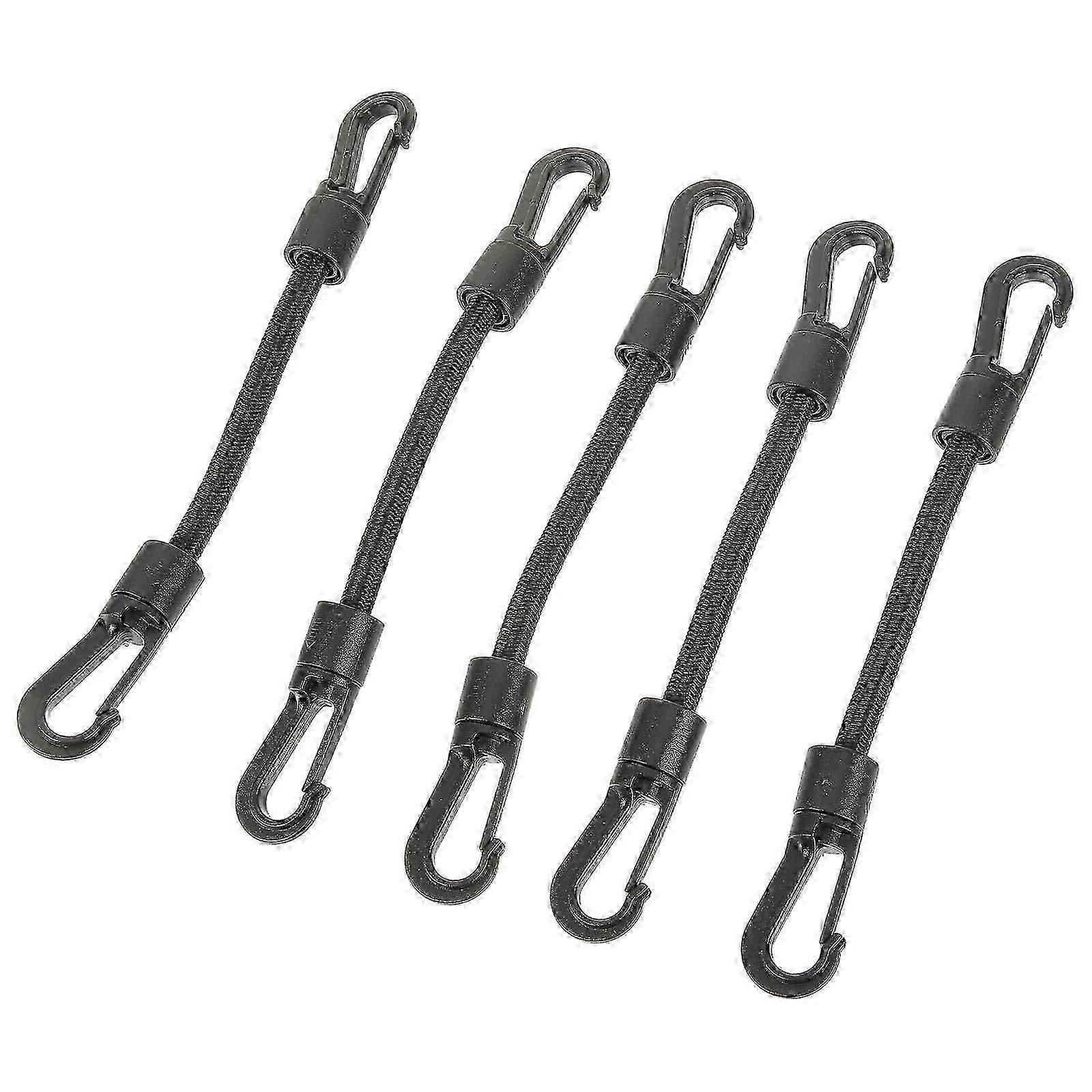 2026 Suitable 5Pcs Elastic Hook Straps Multi-function Tie Down Straps Outdoor Camping Buckle Straps