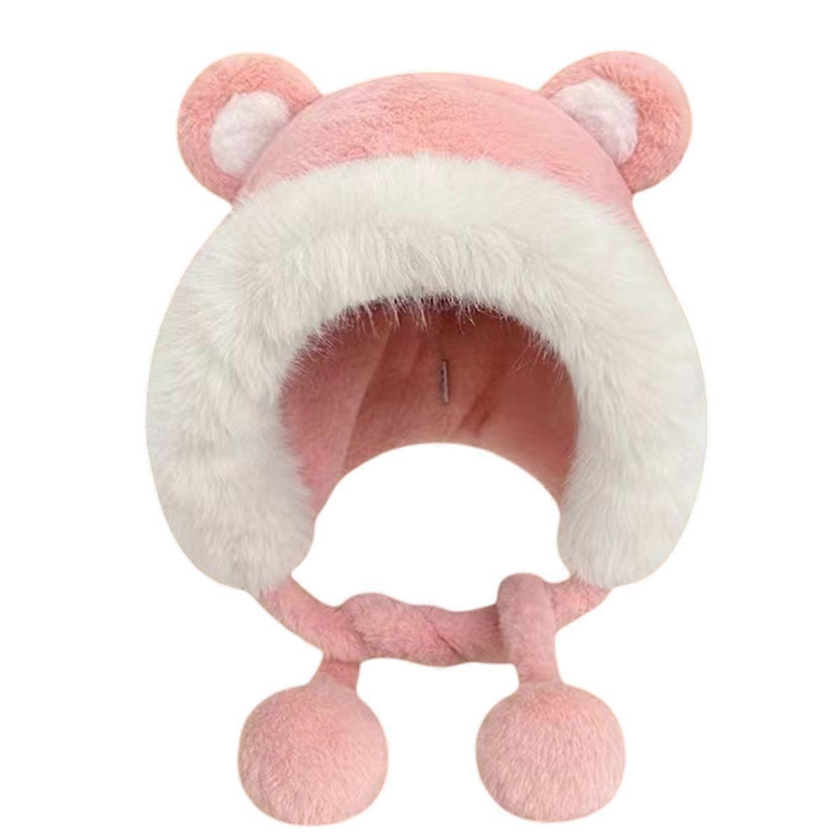 Bear Hat, Cute Outdoor Hat with Ears, Windproof and Warm