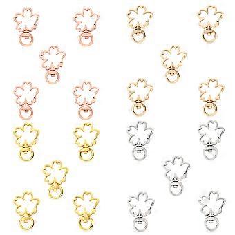 20 Stück Geldbörse Schlüsselanhänger Kreativer Schlüsselanhänger Accessoires Blumen Anhänger Blumenschmuck Funde Schlüsselanhänger Clip Schlüssel