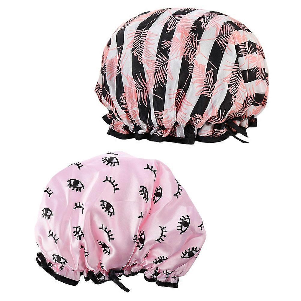 Waterproof Bathing Hat Shower Caps for Home Use 8Pcs Set