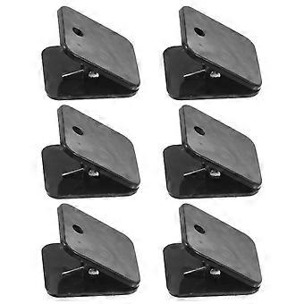 Black ABS Wall Pee Pad Holder for Dog Training 6Pcs Indoor Outdoor Use