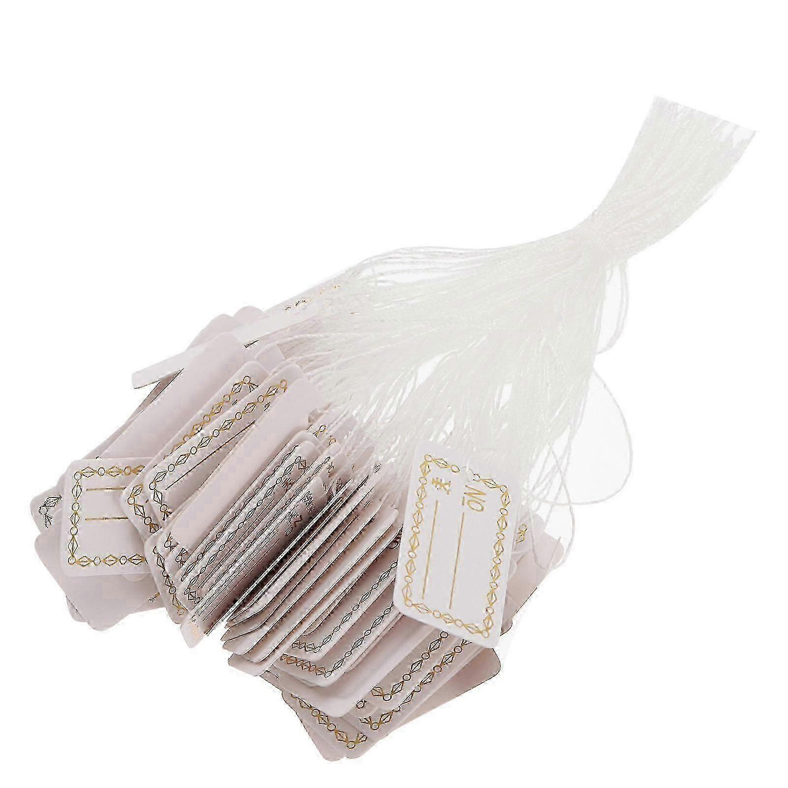 Writable Labels Trinkets Tags with String for Decoration 1500Pcs