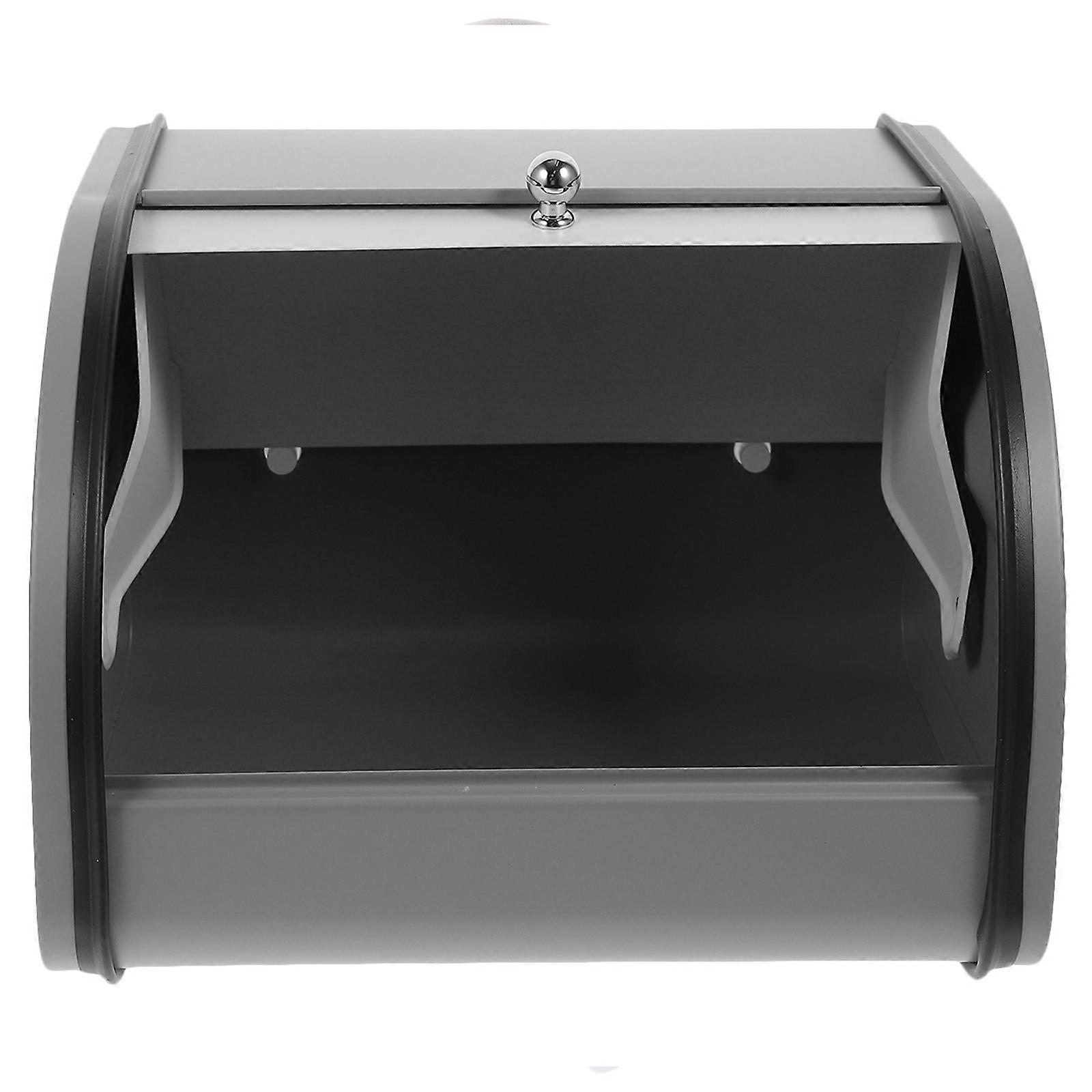 Bread Bin Farmhouse Bread Box Desktop Bread Bin Metal Bread Holder Corner Bread Box