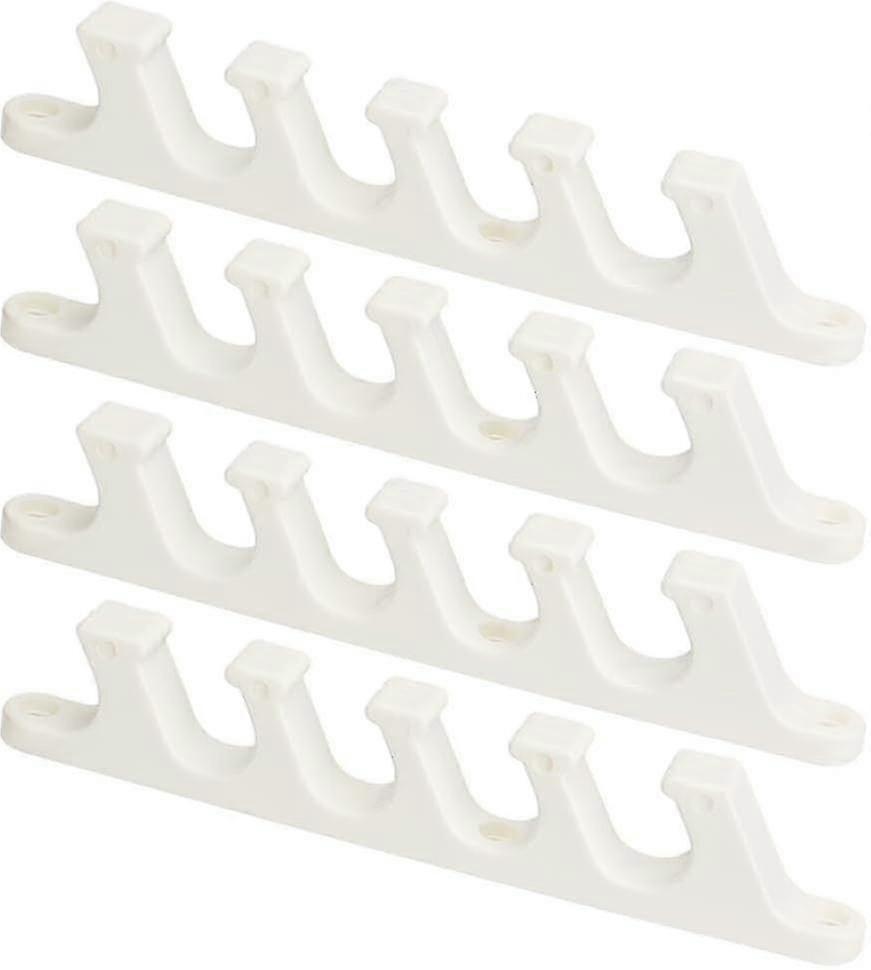 Adjustable chaise brackets for patio lounge 5-position plastic back support