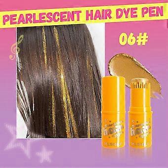 Temporary Hair Color Stick, Pearlescent Hair Dye Pen for One-Time Use, Non-Toxic Hair Chalk for Party & Cosplay