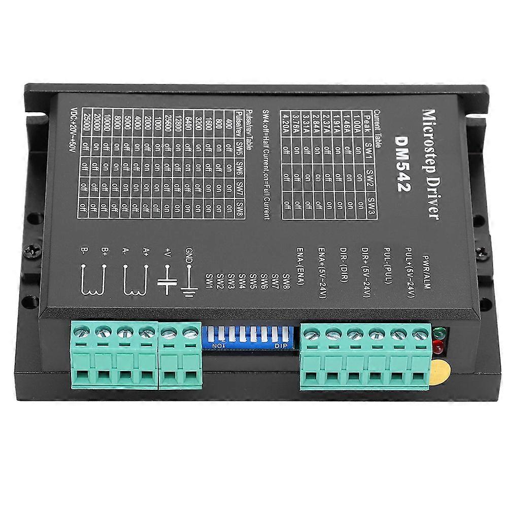 Microstep Driver Stepper Motor Driver 2‑Phase High Subdivision PWM Current Control DM542