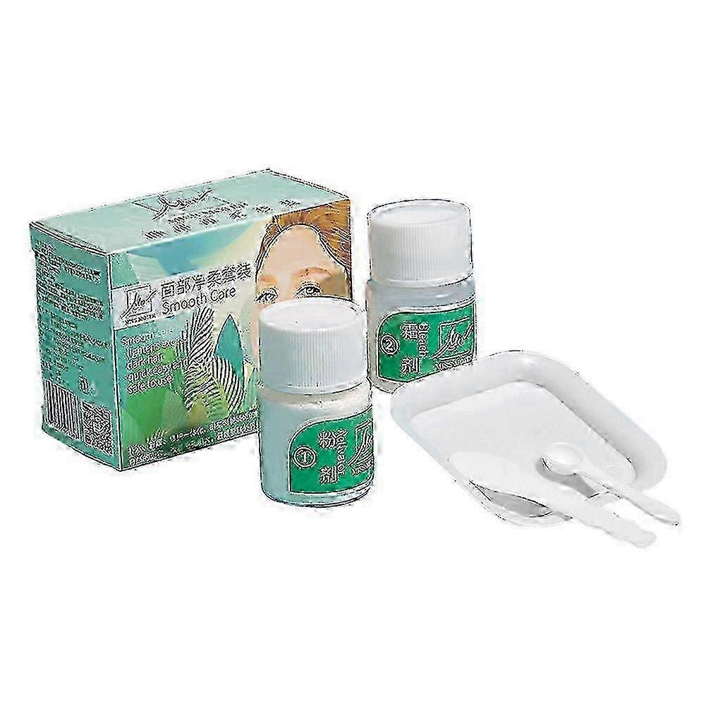 Kit de décoloration des poils du visage et d'éclaircissement des sourcils pour femmes - Formule douce