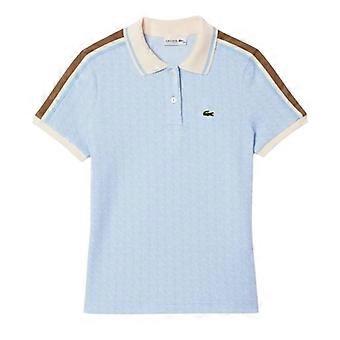 Lacoste Womens/Ladies Jacquard Slim Short-Sleeved Polo Shirt