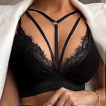 Women Sexy Harness Bra Lace Push Up Bralette Body Chest Strappy Lingerie