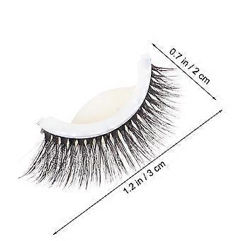 Eyelash Extension 3D Thick False Eyelashes for Makeup Use 2Pcs Reusable Black