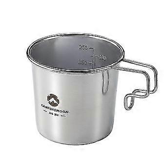 S190 Outdoor Stainless Steel 210ml Sierra Cup Picnic Tableware Portable Barbecue Hiking Camping Cup Picnic Cookware