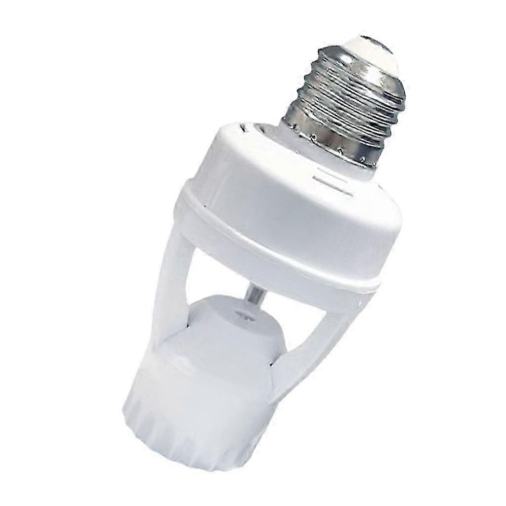E27 Motion Sensing Light Socket Adjustable Night Sensor AC85-265V for Indoor Use