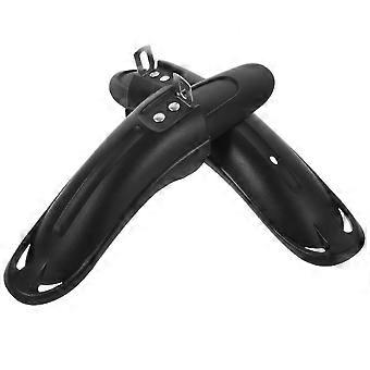 1 par cykel børnecykel bageste front Mountain Mud Guard Quick Release tilbehør til cykeludstyr (sort)