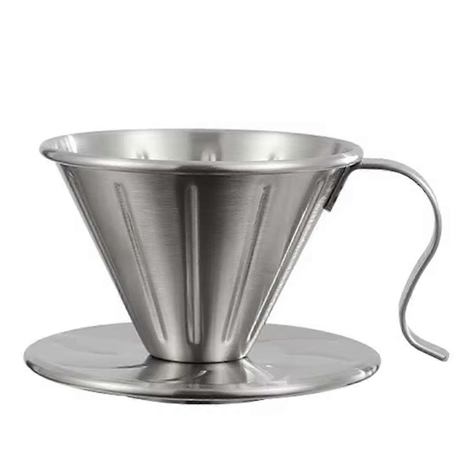 Wiederverwendbarer Kaffeefilterhalter aus Edelstahl