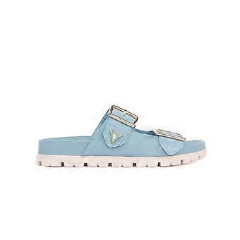 Guess Fasten Women's Blue Slides