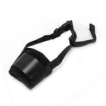Dog Muzzle Comfortable Adjustable Easy to Wear Easy to Clean Anti Bite and Anti Eating Dog MuzzleS Black
