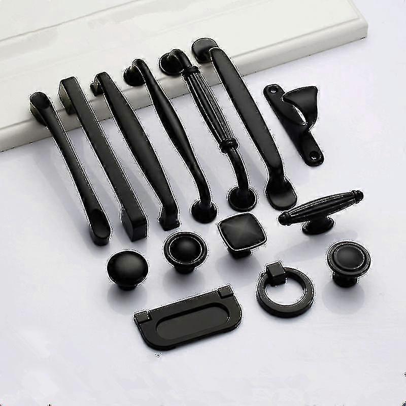 2pcs Black Handles For Furniture Cabinet Knobs And Handles Kitchen Handles Drawer Knobs Cabinet Pulls Cupboard Handles Knobs