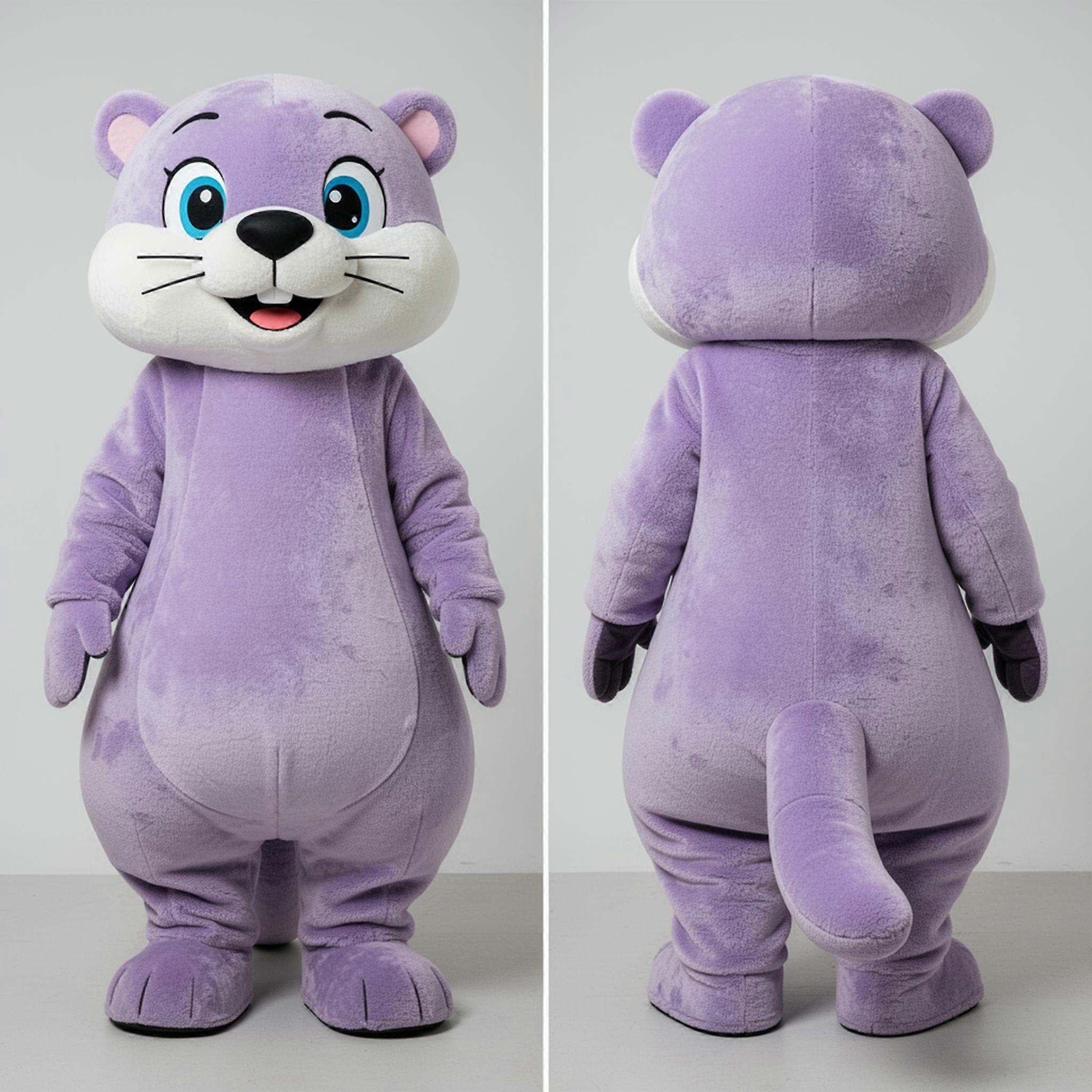 MASTICOT Lavender Soft Otter Mascot