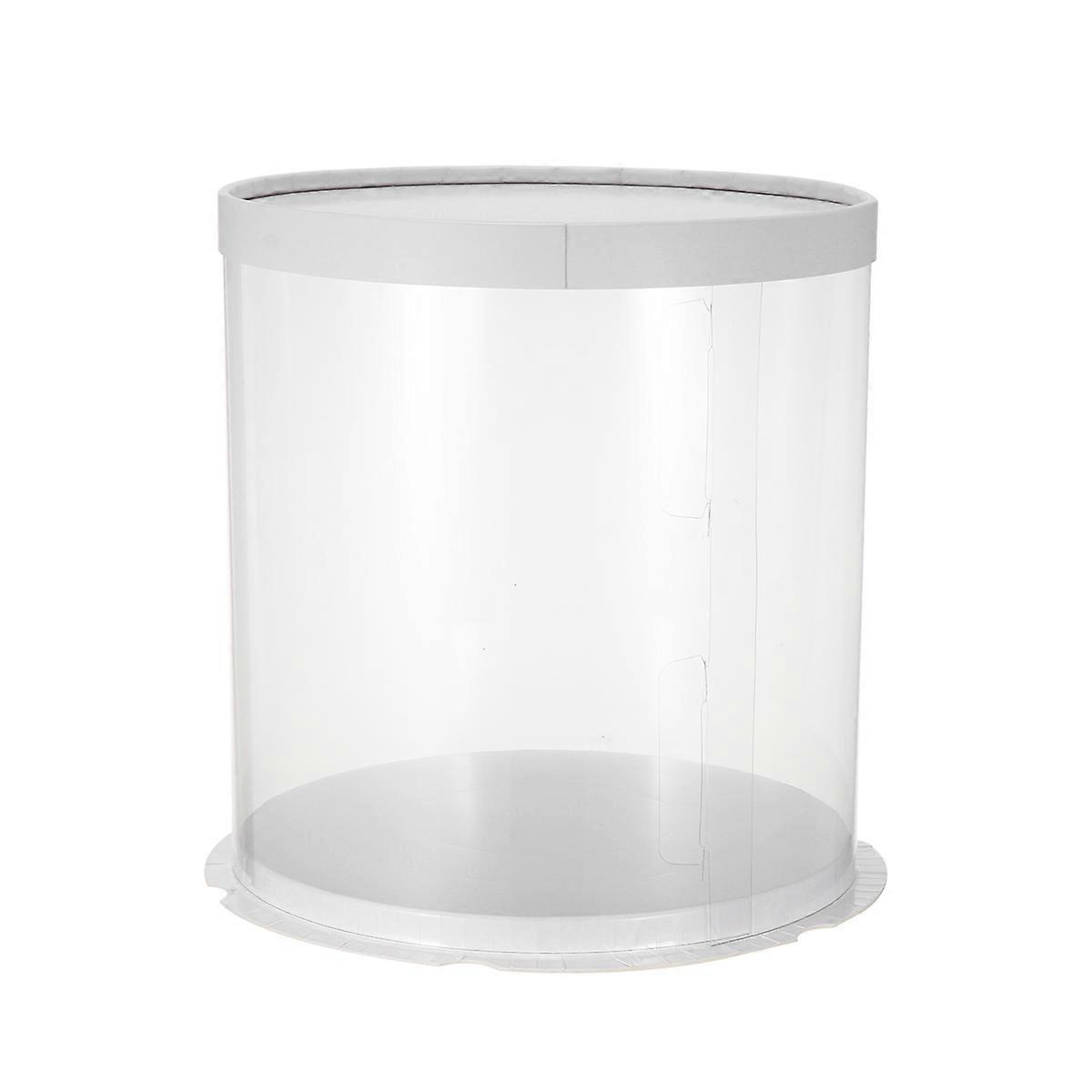 Cake Bakery Boxes for Cake Storage White Clear Round Box