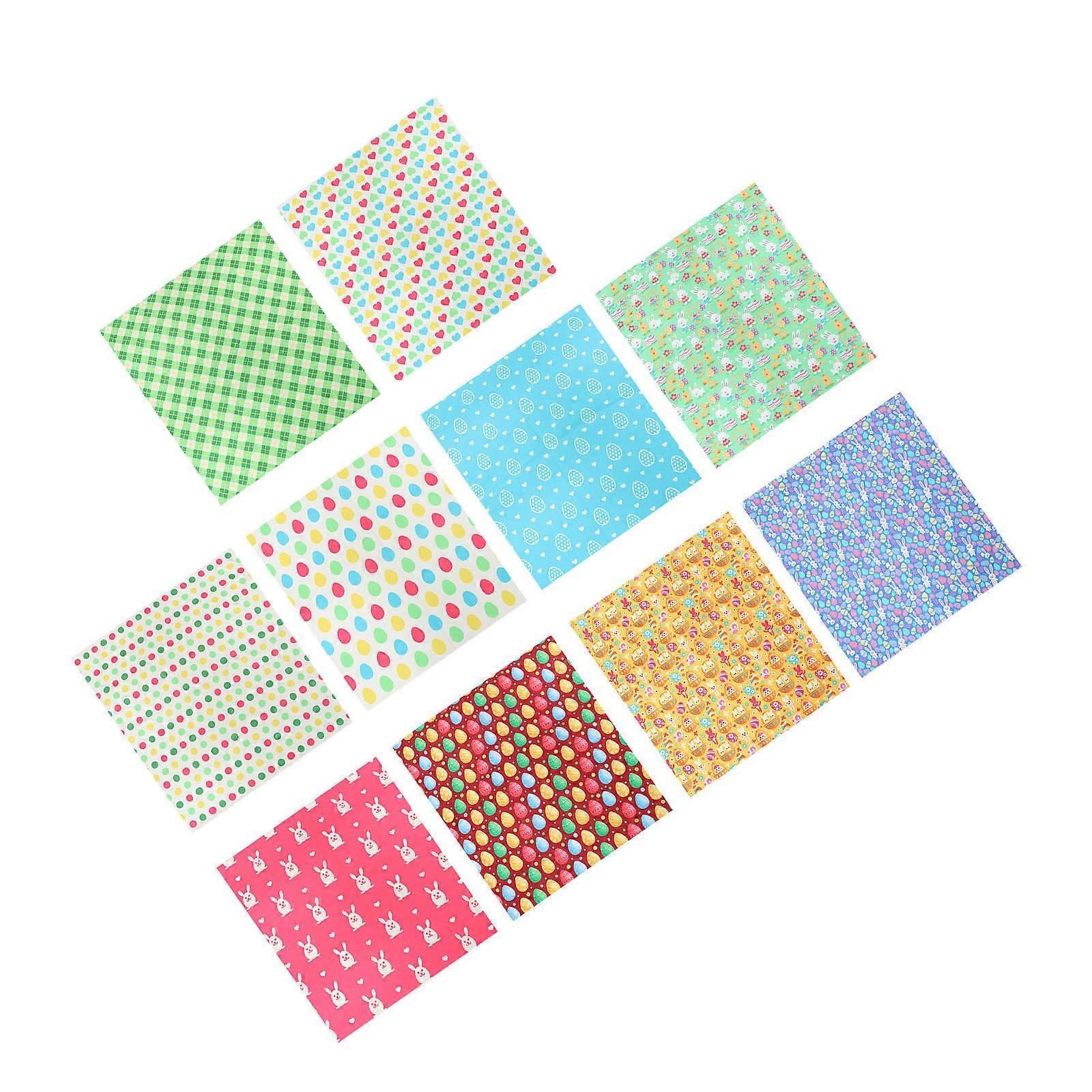 Easter DIY Polyester Fabrics Patchwork Cloth for Sewing Craft 20Pcs