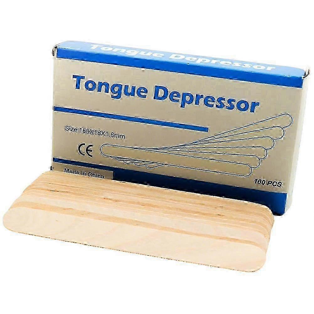 100pcs Disposable Birch Depressors