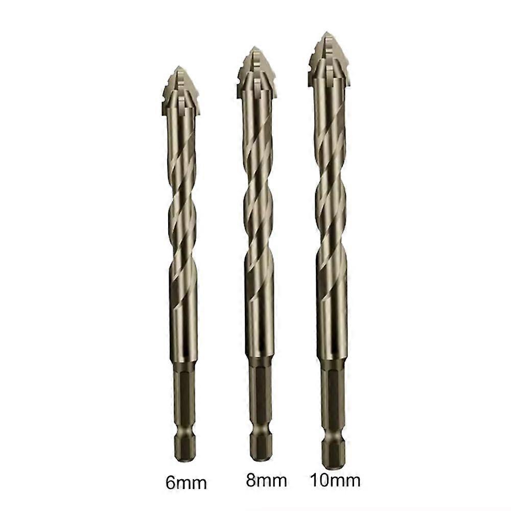 3PCS Ceramic Porcelain Marble Alloy Drill Multifunctional Drill Bits
