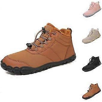 Winter Barfuß Wanderschuhe für Damen - rutschfeste Komfort-Sneaker Verdicktes warmes Schuhwerk zum Wandern und Spazierengehen