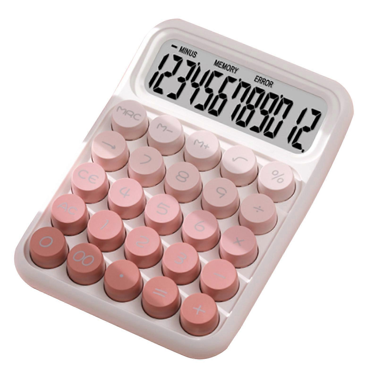 Desktop Calculator with Mechanical Keys and Large Display for Work