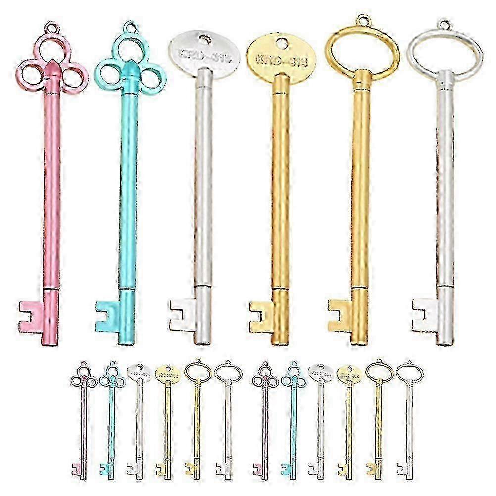 18Pcs Key Design Gel Pens