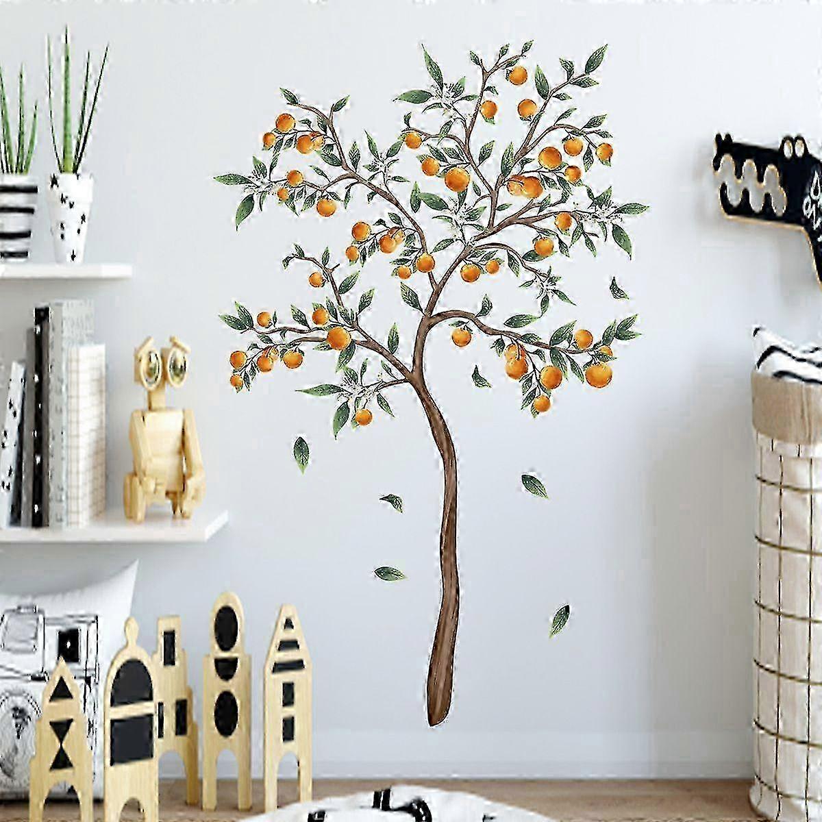 PVC Hand-Painted Tree & Hill Sticker