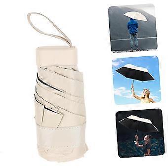 Compact Folding Travel Umbrella for Women Lightweight UV Protection Parasol for Sun and Rain