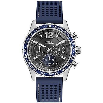 Guess fleet Quartz Analog Man Watch with W0971G2 Silicone Bracelet