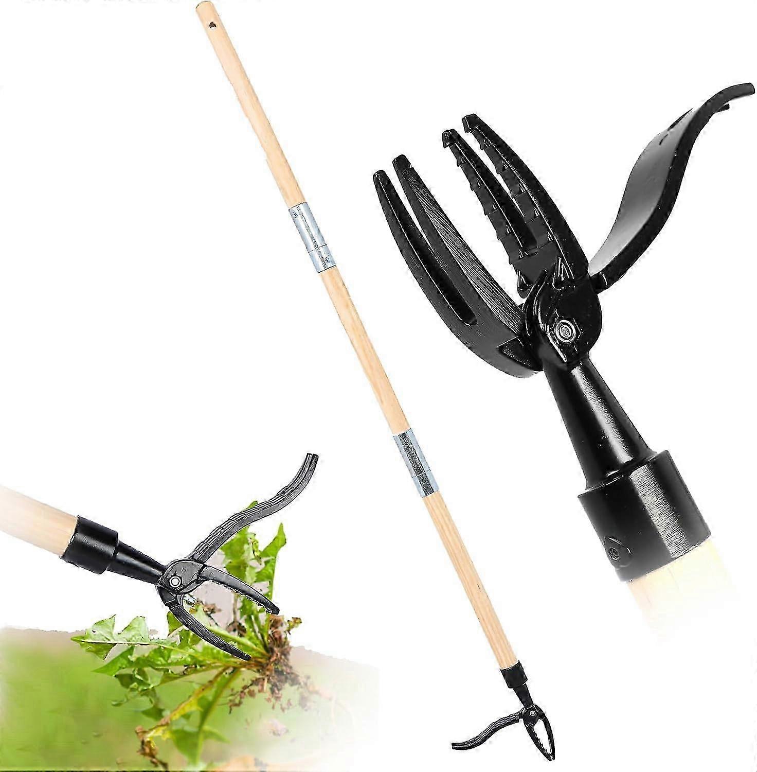 Bamboo Stand Up Weed Puller 4-Claw