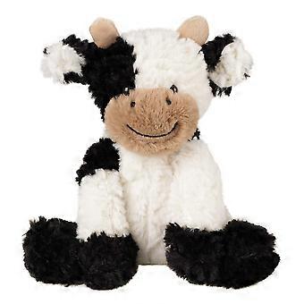 Adorable Plush Cow Toy Soft Stuffed Animal Gift for Kids Toddlers, 9 Inch Black and White Dairy Cow